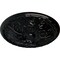 Ekena Millwork Granada Ceiling Medallion (Fits Canopies up to 4 1/4"), Hand-Painted Black Pearl, 15 3/4"OD x 5/8"P CM16GABPS - alternate 4